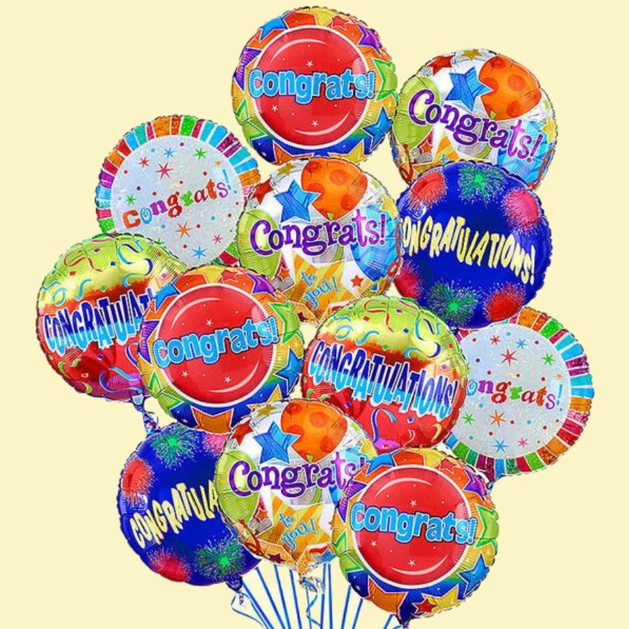 Air-Boutiques - Congratulations Mylar Balloons