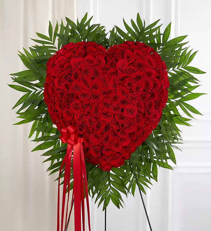 Standing Red Rose Bleeding Heart