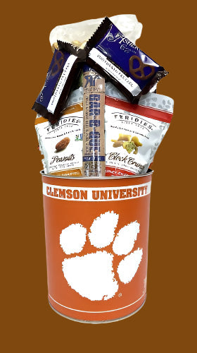 JGB Sports - Clemson Tigers Gift Tin Basket - Made In America