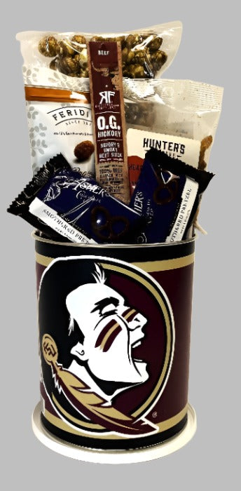 JGB Sports - Florida State Seminoles Gift Tin Basket - Made In America