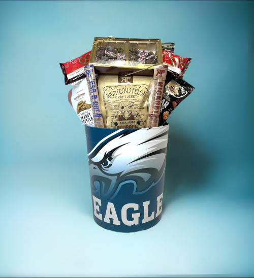 JGB Sports - Large Philadelphia Eagles Gift Tin Basket - Made In America