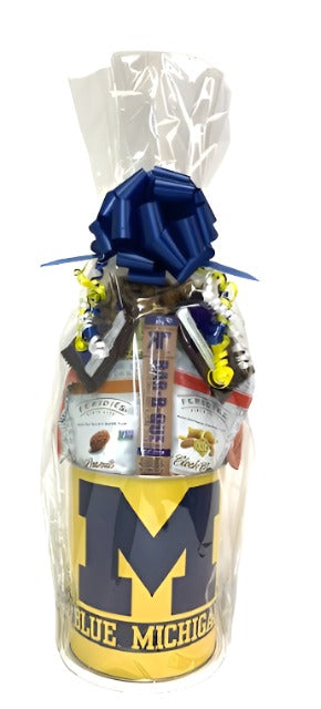 JGB Sports - Michigan Wolverines Gift Tin Basket - Made In America