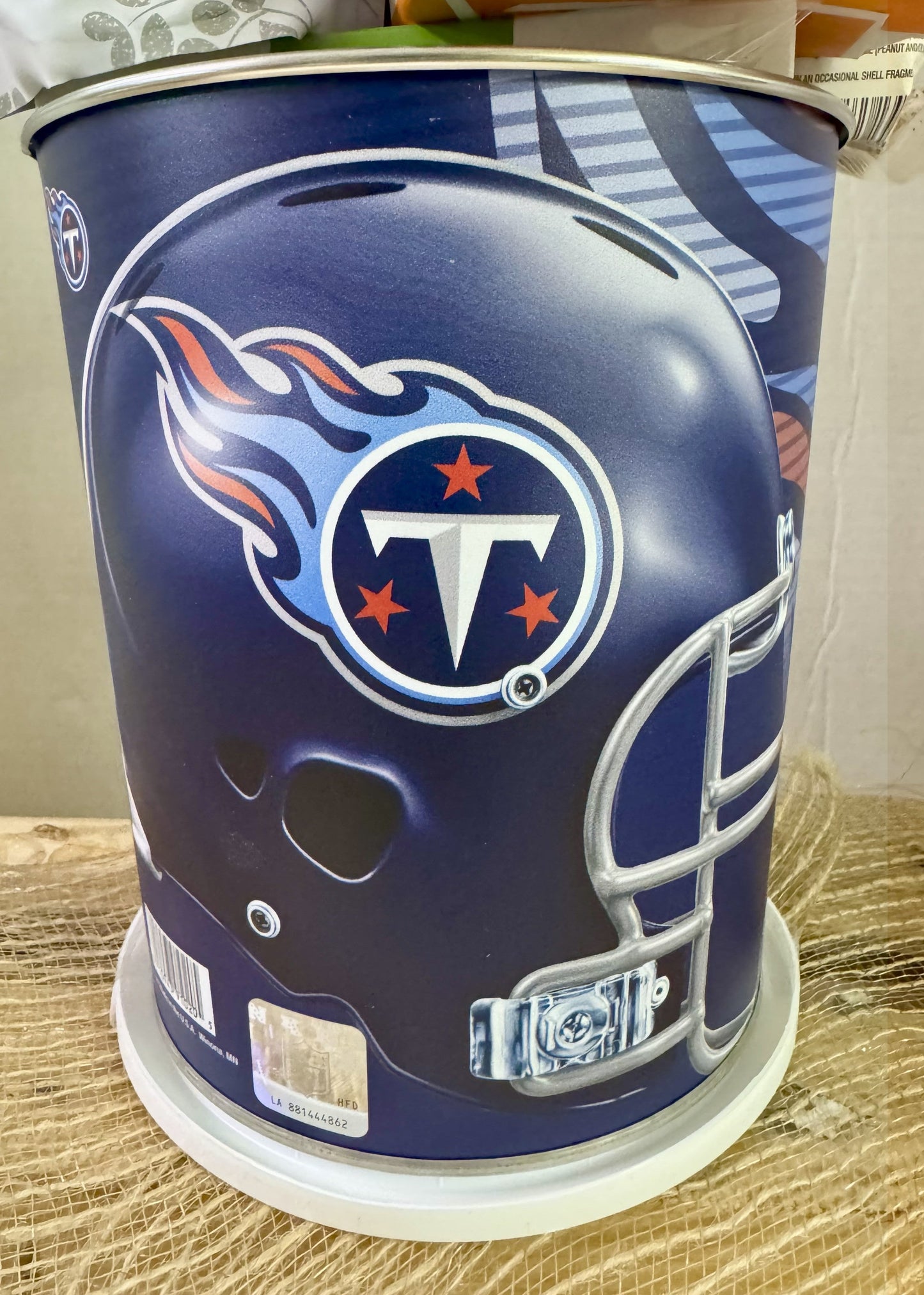 JGB Sports _ Tennessee Titans Gift Tin Basket - Made In America