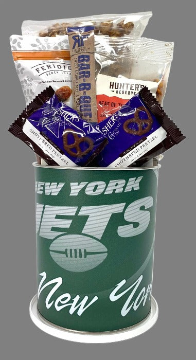 JGB Sports - New York Jets Gift Tin Basket - Made In America